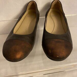 Dansko Lisanne Brown Ballet Flats Size 37 EU-6.5 US